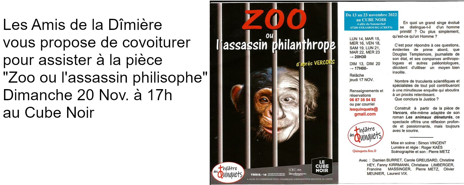 Théâtre Zoo ou l'assassin philosophe